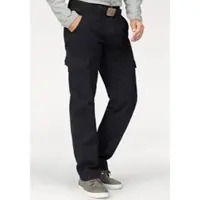 Man'S World Cargohose , Herren, Gr. 48, N-Gr, schwarz, Obermaterial: 100% Baumwolle, unifarben, bequem lang, Hosen Cargohose, mit aufgesetzten Taschen, Topseller