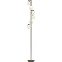 Stars of Light LED-Stehlampe FERRO bronze/braun 156 cm 6flg.