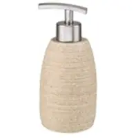 Kleine wolke Seifenspender Sand-Macadamia , beige , Kunststoff , Maße (cm): H: 16 Ø: 7.5