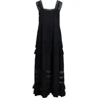 Object Stufen-look Spitzen Maxikleid