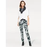 HEINE Schlupfbluse , Damen, Gr. 40, weiß, 100% Viskose, unifarben, Rundhals, Blusen Schlupfbluse