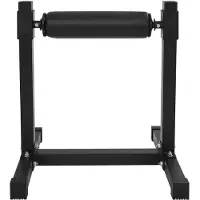 StarTech.com Einbeiniger Kniebeugenständer - Split-Squat-Rolle - 9 Höhenstufen - 200 kg Maximalbelastung - 42 cm Rollenlänge - Schaumstoffpolsterung - Beintraining - Schwarz