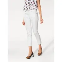HEINE 7/8-Jeans , Damen, Gr. 46, Normalgrößen, weiß, 98% Baumwolle, 2% Elasthan, Miedereinsatz:15% Elasthan, 85% Polyamid, unifarben, 7/8-Länge, Jeans 7/8-Jeans