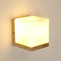 COMELY Wandleuchte – Holzrahmen mit Glas