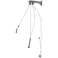 StarTech.com Wandmontiertes Kabelzug-System - Krafttrainingsgerät - Trizeps - Bizeps - Rücken - Seil - Schwarz