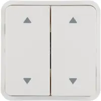 Hager WNT974B Wippe 2fach für Taster BA AP, Bedruckung 2 Pfeile oben/unten, W.1 IP55, p.weiß