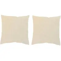 Home wohnideen Dekokissen "LUCIO" Gr. 2, beige (natur, unifarben), B:50cm L:50cm, Polyester, Dekokissen_Sitzkissen_Kissenhüllen, Dekokissen