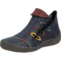 Rieker Schlupfboots, Slipper mit bunten Applikationen seitlich
