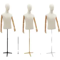 OEM Männliche Schneiderpuppe, höhenverstellbar, langlebige Konstruktion, LeinenGold