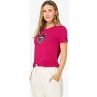 Super.natural W Bandito CAT Tee sangria/jet black/white stone (25J) M