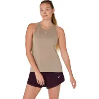 Asics - Women's Nagino Run Adjustable Tank - Tank Top Gr L beige