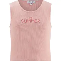 Happy girls Sommerkleid "Shirt", Mädchen, Gr. 128, EURO-Größen, rosa (powder pink), Stoff, 100% Baumwolle, normal, Kleider Sommerkleid