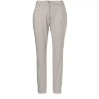 MADELEINE Chinohose "Hose Modische Chino-Hose mit Bundfalten", Damen, Gr. 19, N + K Gr, blau (kitt), Obermaterial: 98% Baumwolle CO (CMIA). 2% Elasthan EL., Modern, normal, Hosen Chinohose