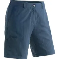 Maier Sports Funktionshose "Nidda", Damen, Gr. 34, Normalgrößen, blau (jeansblau), 100% Polyamid, Hosen Funktionshose, Robuste und vielseitige Funktions-Bermuda, ideal zum Wandern