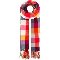Zwillingsherz Schal "Classic Karo" zeitloses Karomuster, weiche Qualität, Fransenabschluss, multicolor