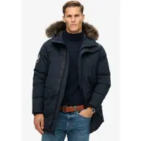 Superdry "EVEREST FAUX FUR PARKA JACKET" mit Kapuze Kunstfaser, loose fit