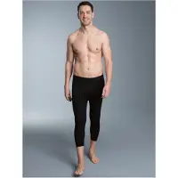 Trigema Lange Unterhose "3/4 Unterhose im Doppelpack", Herren, Gr. 10, 2 Stk., schwarz, 100% Baumwolle (Bio-Baumwolle kbA), Unterhosen Lange Unterhose