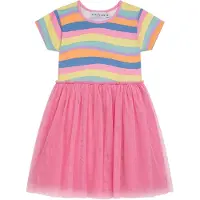DANAMADE Sommerkleid "Dresses DCELINE", Mädchen, Gr. 104, bunt (multicolor), Oberteil: 90% Baumwolle, 10% Polyester. Rock: 100% Polyester. Futter: 100%Baumwolle, Kleider Sommerkleid