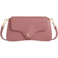 Coccinelle Trendige Rosa Tasche mit abnehmbarem Gurt und Druckknopfverschluss
