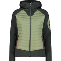 CMP Damen Kapuzensweats lg.Arm Da WOMAN JACKET HYBRID FIX HOOD