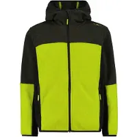 CMP KID Fleece Jacket FIX Hood acido-olive (11EZ) 140