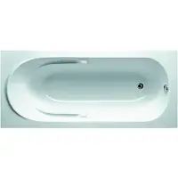 Riho Future Rechteck-Badewanne, Einbau, 1-Sitzer, weiß glänzend, B073001005