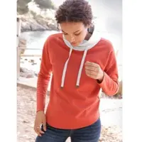 Casual Looks Sweatshirt , Damen, Gr. 50, orange (terra, hellgrau), 100% Baumwolle, gemustert, mehrfarbig, unifarben, Sweatshirts Sweatshirt