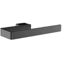 Emco loft Handtuchring, starr, 055500500, Farbe: Schwarzchrom gebürstet