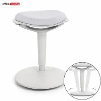 Floordirekt Stehhocker Elio ergonomisch höhenverstellbar für dynamisches Sitzen Grau