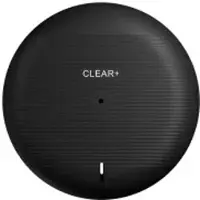Cws Clear+ EcoBlack Centerfeed Toilettenpapierspender, schwarz, Abschließbarer Toilettenpapierspender mit Sichtfenster, Maße (H x B x T): 253 x 253 x 121 mm