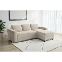 Sit&More Ecksofa SIT & MORE "Cordoba", sahara, B:236cm H:85cm T:161cm, 100% Polyester, Sofas, Ecksofa, wahlweise mit Schlaffunktion und Bettkasten oder Stauraum