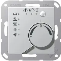 JUNG A2178TSAL KNX Stetigregler mit integrierter Tasterschnittstelle 4fach, Thermoplast lackiert, Serie A, aluminium A 2178 TS AL