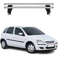 Menabo Dachträger Grundtäger für Opel Corsa C 2000-2006 50kg Alu Silber 2 tlg