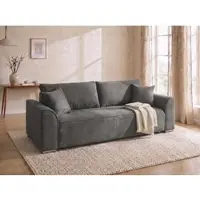 Collection Ab "Sara B: 241 cm, Liegefl. 137x195 cm, Bettkasten, optional mit Topper" Schlaffunktion, Couch mit Bonnellfederkern, Gästebettfunktion