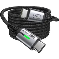 Iniu USB C Kabel, 2m 100W PD3.0 Schnellladekabel USB C auf USB C Ladekabel