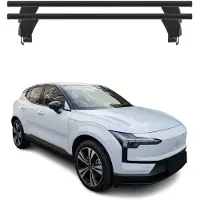 Menabo Dachträger Grundträger für Volvo EX30 2023-2025 Alu Schwarz 2tlg