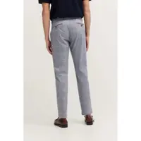 Bugatti Chinohose , Herren, Gr. 40, Länge 30, blau (380, marine), 77% Polyester, 17% Viskose, 6% Elasthan, kariert, normal, Hosen Chinohose, mit Stretchfunktion