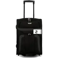 Markenlos Handgepäck Koffer mit 2 Rollen, Reisekoffer klein, Orlando, Klassischer Weichgepäck Trolley im zeitlosen Design, 53 cm, 37 Liter