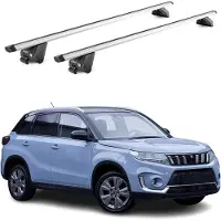 Aurilis Dachträger Grundtäger für Suzuki Vitara mk4 2015-2025 100kg Alu Silber 2tlg ABE
