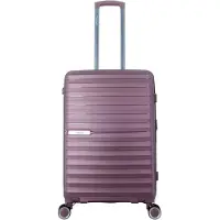 Markenlos Lila Reisekoffer 65 cm Polypropylen mit Doppelrollen und TSA-Schloss