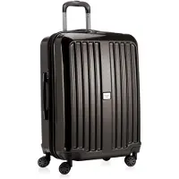 LTPRTZ XBERG Serie als Set oder einzeln in verschiedenen Farben und Größen (42L, 90L und 126L) Hartschalenkoffer Gepäck Trolley in Glänzend mit TSA-Schloss und Volumenerweiterung (90 L, Graphit)