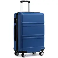Markenlos Hartschalen Trolley mit Zwillingsrollen und Zahlenschloss, 55cm