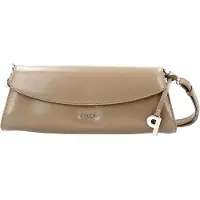 Markenlos Kleine Damen Abendtasche ROME aus echtem Leder mit Magnetverschluss
