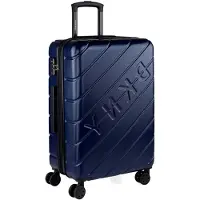 Markenlos Hartschalenkoffer Groß, Reisekoffer Mit Rollen Groß - Robustes Reisegepäck Als Aufgabegepäck 158 cm Gurtmaß - Trolley Koffer & Trolleys, Suitcase Mit TSA-Schloss Erweiterbares Vo, Marine Blau