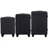 LTPRTZ Wings Kofferset 3-teilig COOT Hartschalenkoffer mit 4 Rollen, Kabinenkoffer und großem Reisekoffer