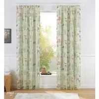 Otto Home Gardine "Waldtiere" Gr. 4, grün, B:140cm H:245cm, Voile, Polyester, Gardinen, Gardine, Kindergardine, bedruckt, verschiedene Größen, Topseller