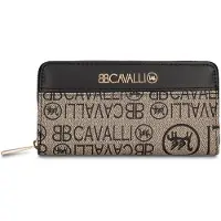 B Cavalli Damengeldbörse mit Reißverschluss und Blau mit Monogramm Blu UNICA 19x10x3 cm 1469-BLUE