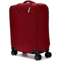 LTPRTZ Trolley Follie 18 Zoll 8-Rollen Dunkelrot 52 cm