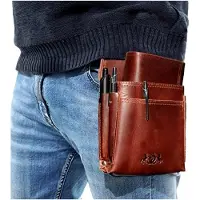Markenlos Geldtasche und Gürteltasche Kellnertasche Echtes Leder Vintage Aberdeen Geldbörse Kellnerbörse Geldbörse Herren Damen