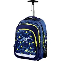 Markenlos Rucksack Trolley Raumschiff blau